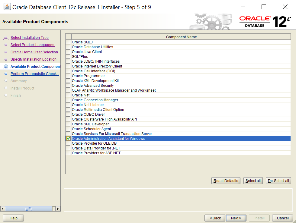oracle 11g client install